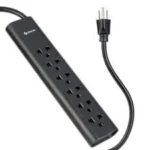 ##BARRA MULTICONTACTO STEREN 905-210 6 SALIDAS AMERICANAS/EUROPEAS, 15A, 1.7 M, NEGRO (OPENBOX)