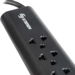 ##BARRA MULTICONTACTO STEREN 905-210 6 SALIDAS AMERICANAS/EUROPEAS, 15A, 1.7 M, NEGRO (OPENBOX)