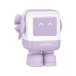 Cargador Mini Ganrobot 30W Ugreen 45089B USB-C Carga Rapida/Pantalla LED/Zapato Magnetico Extraible/Color Pink-Blue