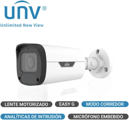 Camara IP Bullet Unv Ipc2325Sb-Dzk-I0 Serie Prime 5Mp/2.7-13.5Mm/50Mts Ir/120Db Wdr/IP67/Ik10/Ranura MicroSD Hasta 256Gb