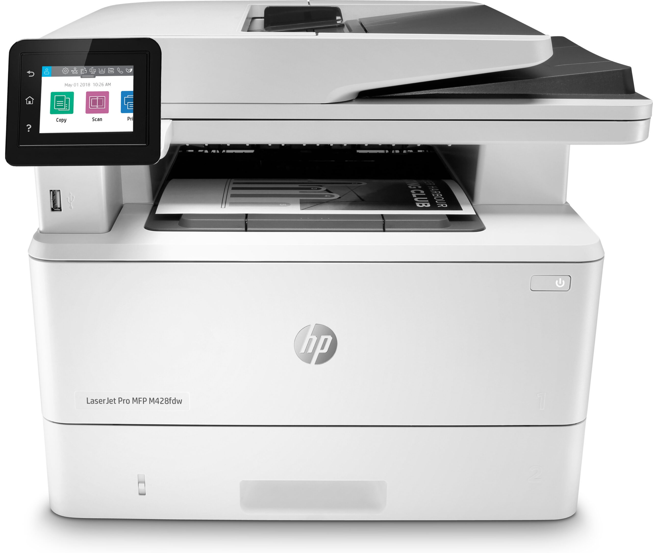 HP LaserJet Pro Impresora multifunción M428fdw, Impresión, copia, escaneo, fax y correo electrónico, Escanear y enviar por correo electrónico; Escaneo a doble cara