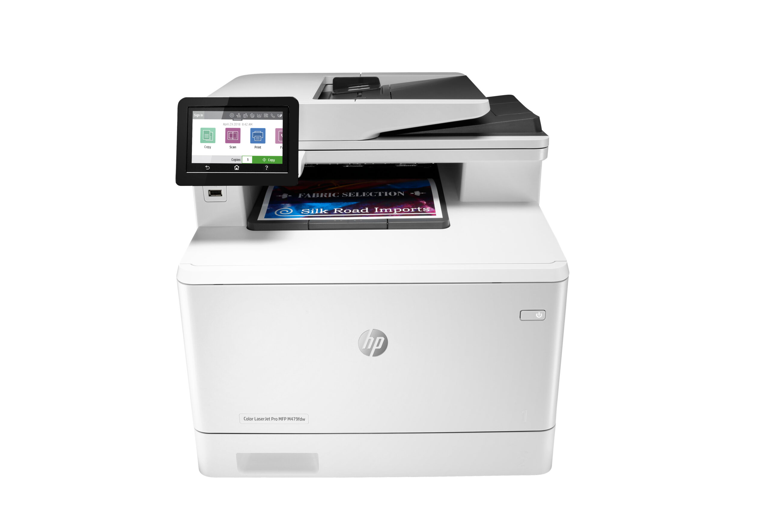 HP Color LaserJet Pro Impresora multifunción M479fdw, Imprima, copie, escanee, y use fax y correo electrónico, Escanear y enviar por correo electrónico/PDF; Impresión a doble cara; AAD para 50 hojas sin curvar