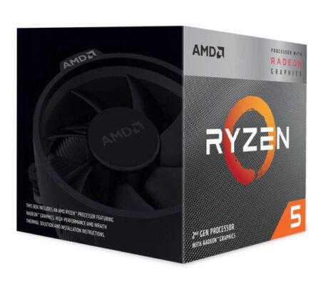 Procesador AMD Ryzen 5 3400G Socket Am4 4Core 3.6Ghz 65W Graf.rxvega11 C/Fan Spire, Yd3400C5Fhbox
