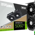 T/Video Zotac Zt-B50600Q-10M Twin Edge Oc Geforce Rtx 5060/8Gb Gddr7/PCI-E 5.0/HDMI/DP/Color Blanco
