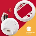 Detector De Humo Autonomo First Alert 1039796 Ionizacion C/Boton Para Silenciar