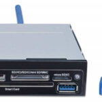 Lector/Grabador De Multiples Tarjetas Manhattan 101974 USB 3.0 Superspeed Para Bahia De Montaje De 3.5" 34 En 1