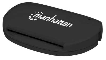 LECTOR DE TARJETAS INTELIGENTES + SIM (C/CHIP) USB 2.0 MANHATTAN 102032