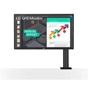 MONITOR LED 27" LG 27QN880-B, QHD ERGO/2560X1440/HDMI/USB-C/60HZ