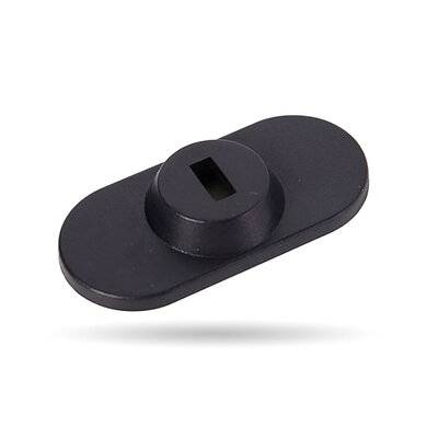 Ancla P/Candado De Seguridad K-Slot (Microsaver) – P/Laptop, Tablet, Celular, Tipo Placa C/Adhesivo, Color Negro, Brobotix 406283