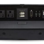 Caja De Mesa/Caja De Conexión Para Mesa - Conectores USB-Tipo C, HDMI, USB, RJ45 Cat6, Corriente, 406405, Brobotix