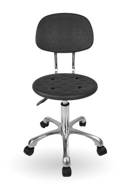 Silla De Trabajo Móvil Giratoria Negra – 406429, Brobotix