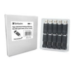 Memoria USB Flash 32Gb Verbatim 70062 Pinstripe, Color Negro 10Pack