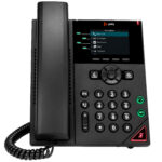 TELEFONO IP POLY VVX 89B62AA#AC3/4LINEAS POE/2PUERTOS GIGABIT/COLOR NEGRO