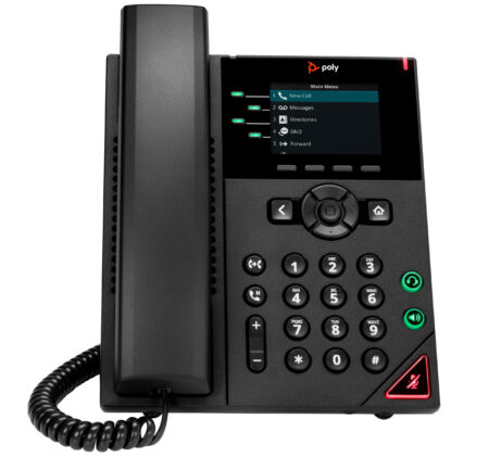 Telefono IP Poly Vvx 89B62Aaac3/4Lineas PoE/2Puertos Gigabit/Color Negro