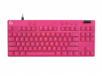 Teclado Logitech G Pro X Tkl Ra Pid Magenta Int Mag-Analo Rgb USB-A