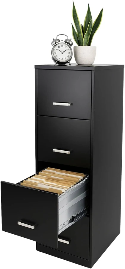 ARCHIVERO MUNDO IN JM-16883 4 GAVETAS/METAL/COLOR NEGRO