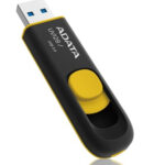 MEMORIA USB3.0 DE 32GB ADATA UV128 NEGRO/AMARILLO, AUV128-32G-RBY