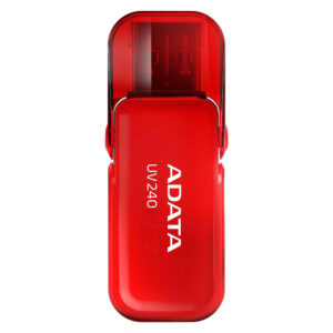 MEMORIA USB 16GB ADATA UV240 ROJO, AUV240-16G-RRD