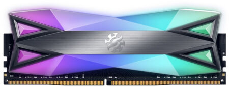 Memoria DDR4 8Gb 4133Mhz Adata Xpg Spectrix D60G Titanio Rgb, Non-ECC, Cl19, Xmp, Gris, Ax4U41338G19J-St60