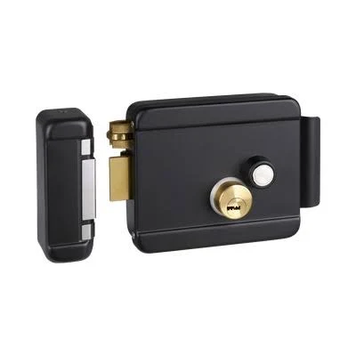 Cerradura Electrica Con Boton De Salida Accesspro Bl-Accessrimb/Incluye Llave/Exterior/Derecha/Color Negro