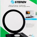 Antena Para Tv Steren Ant-9024 Uhf, Minimalista, Interior, Negro