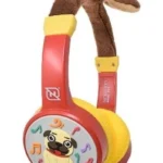 Diadema Audifono Necnon Alambrico Nbhk-Pug/Kids/3.5Mml/Color Rojo-Cafe, Nbakpg0295