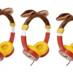 Diadema Audifono Necnon Alambrico Nbhk-Pug/Kids/3.5Mml/Color Rojo-Cafe, Nbakpg0295