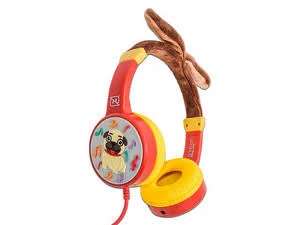 Diadema Audifono Necnon Alambrico Nbhk-Pug/Kids/3.5Mml/Color Rojo-Cafe, Nbakpg0295