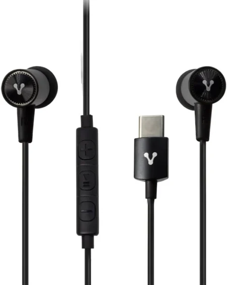 Audifonos Vorago Ep-305 Tipo-C Microfono/Control De Volumen Color Negro