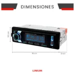 Autoestereo Vorago Car-300 /4X5Watts Fm/Am/Bt/USB/Negro