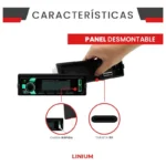 Autoestereo Vorago Car-300 /4X5Watts Fm/Am/Bt/USB/Negro
