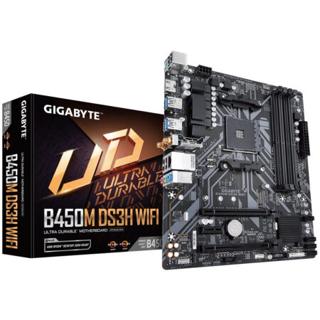 Mb Gigabyte B450M Ds3H WiFi Socket Am4/HDMI/DDR4/128Gb/Microatx/PCI-Ex 16/SATA/AMD/USB 3.1