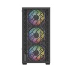 Gabinete Balam Rush Nitrox Edge Aircool 4700A/Mini Torre/Ventana Cristal Templado/Fuente ATX (No Incluida)/4 Ventiladores Argb/Color Negro/Micro-ATX/Mini Itx/Br-943901