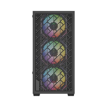 Gabinete Balam Rush Nitrox Edge Aircool 4700A/Mini Torre/Ventana Cristal Templado/Fuente ATX (No Incluida)/4 Ventiladores Argb/Color Negro/Micro-ATX/Mini Itx/Br-943901