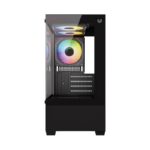 Gabinete Mini Torre Nitrox Glow Crystal 4700C Factor: Mini Itx - Panel Lateral De Crystal Templado