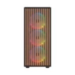 Gabinete Balam Rush Dragonfly Wood Gm580Cb/Midi-Tower/Con Ventana/Sin Fuente/USB 2.0/4 Ventiladores Instalados/Argb/Negro/ATX/Br-943949