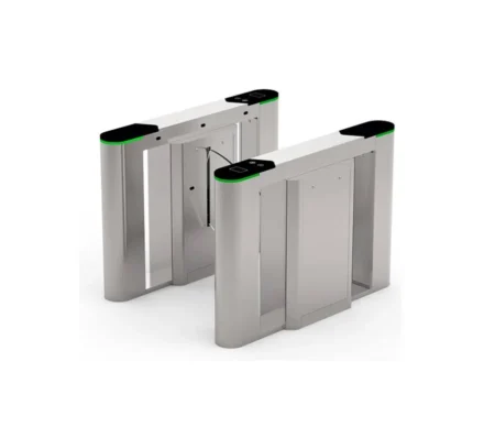 Barrera Peatonal Tipo Flap Bidireccional Zkteco Fbl6000 Pro/2 Chasis Acero Sus304/Aletas De Acrilico/Infrarrojo/Carril 60Cm/110V/30 Personas X Min/5 Millones De Ciclos/Exterior Protegido/No Cuenta Con Lectores Y Panel