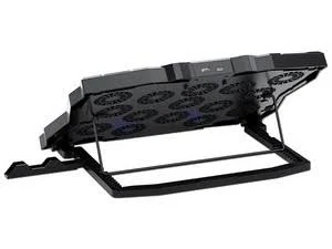 Base Enfriadora Para Laptop De Hasta 17″ Balam Rush Br-931304 C/2 Ventiladores De 11.5Cm/Rgb/Display LCD