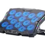 Base Enfriadora Para Laptop De Hasta 17" Balam Rush Br-931304 C/2 Ventiladores De 11.5Cm/Rgb/Display LCD