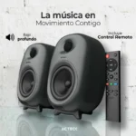 Bocinas Acteck 2.1, Bluetooth 9W Rms 110V Lector De Memorias S20/Negro/AC-926713