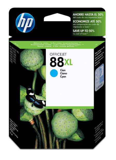 Cartucho De Tinta HP 88 Cyan Alto Rendimiento C9391Al