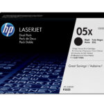 TONER HP 05X DUAL PACK CE505XD, ALTO RENDIMIENTO