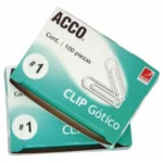 Caja C/100 Clips Acco Gotico No.1 P1680