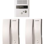 Paquete De Audioportero Commax Dp2Sdr2Gn + Dp2S/Frente De Calle/2 Equipos De Interfon/Conexion Directa A 110V/Apertura De Puerta/2 Hilos