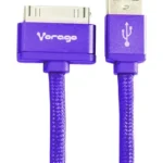 Cable USB Apple Dock Morado 1 Metro, Vorago Cab-118