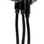 Cable USB A Microusb/Lightning/Tipo C/Negro/2.4A, Vorago Cab-308