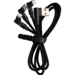 Cable Vorago USB A Lightning 2.4A Negro 90 Grados, Cab-306