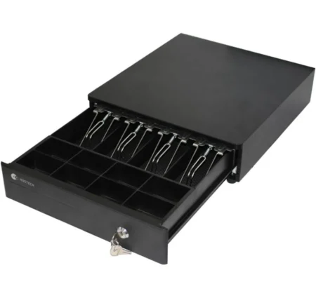 Cajon De Dinero Stylos Hostech Ht-300/8 Monedas/4 Billetes/Metalico Con Microswitch/Color Negro/Htposcd1B