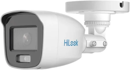 Camara Bala Turbohd Hilook Thc-B127-Lts 2Mpx/Lente 2.8Mm/Ir 30M/20M Luz Blanca/Microfono Y Bocina Integrado/IP67/Dwdr