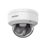 Camara Domo IP Hikvision Ds-2Cd3187G3-Lisu/8 Mpx/Lente 2.8Mm/Ir 30M + Luz Blanca/2 Microfonos Integrados/IP67/Wdr 130Db/Acusense 3.0/Metal/Nema 4X/Acusearch
